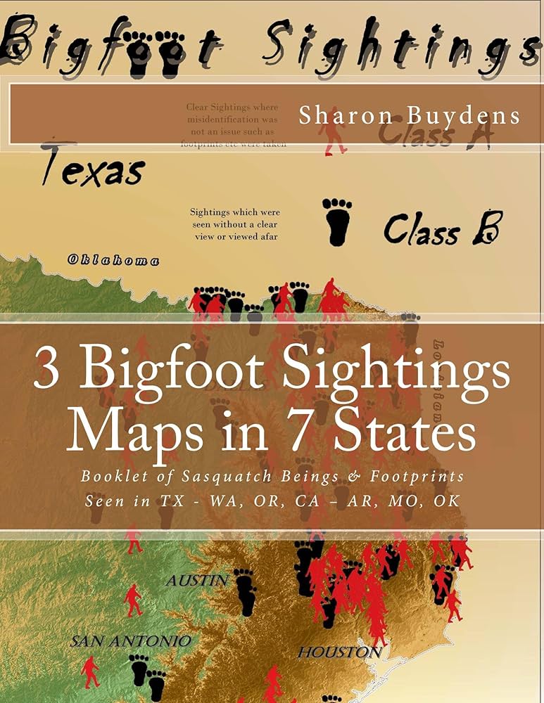 洋書 BIGFOOT ALL OVER THE COUNTRY by Place Looking for Bigfoot? Follow this map — others have seen 'em